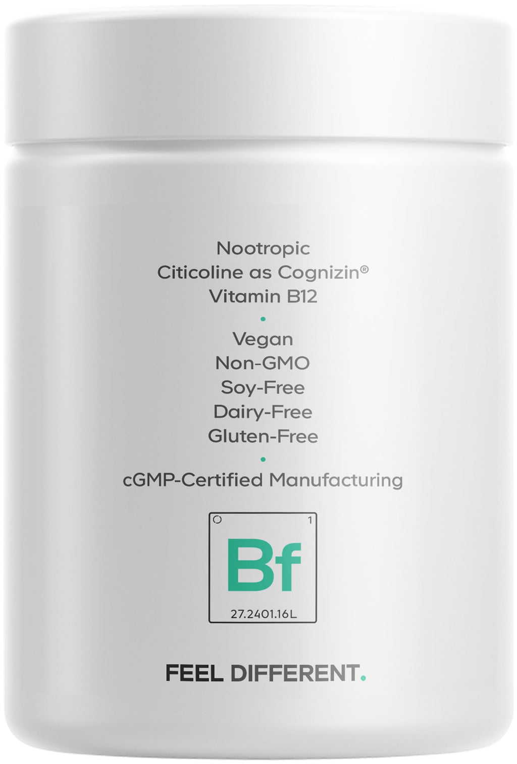 Codeage Brain Focus Vitamins+, Citicoline Cognizin, Ginseng, 60 Capsules