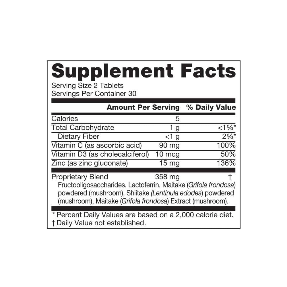 Forever Living - Forever ImmuBlend Immune Support Supplement – Includes Botanicals, Vitamins D & C, Maitake & Shiitake Mushrooms – 60 Tablets