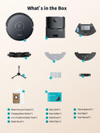 Robot Vacuum and Mop, Self-Emptying Robot Vacuum Cleaner with 6000Pa Suction, Laser Navigator with Smart Mapping Robotic Vacuums, 150Mins Runtime,Schedule,App Alexa Control for Carpet/Pet Hair,Q10 pro