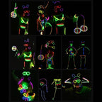 BUDI 467Pcs Glow Sticks Party Favors for Kid Adult Halloween Toys Bulk Pack