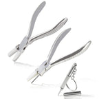 LEONTOOL Round Nylon Jaw Eyeglasses Frame Pliers Kit with Eyeglass Repair Screwdriver Optical Pliers Set