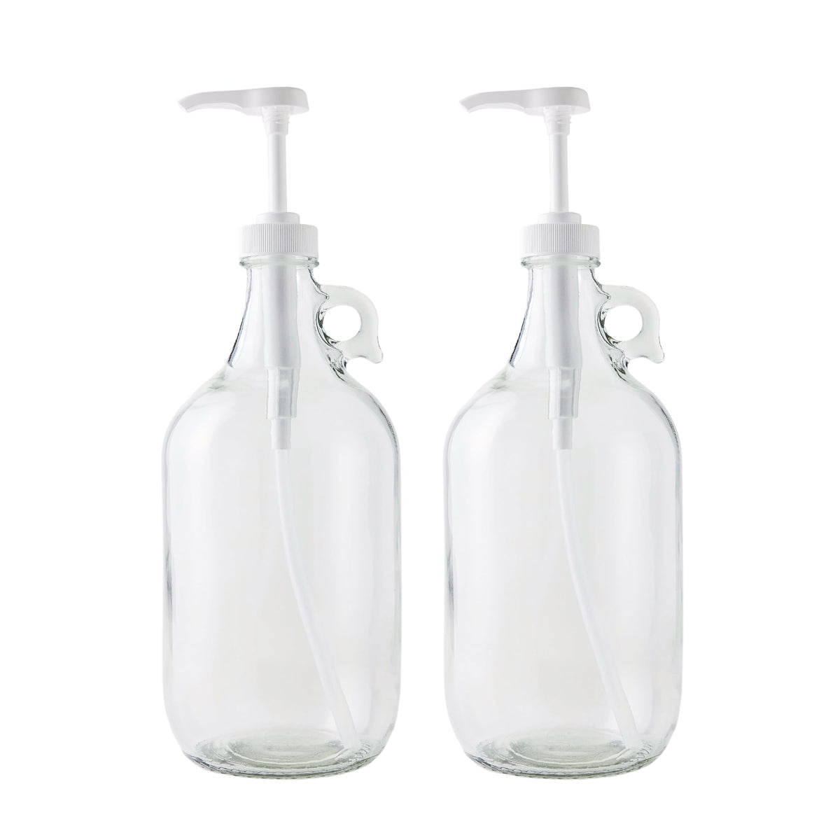 Half-Gallon Laundry Detergent Dispenser Glass with Pump | 64 oz