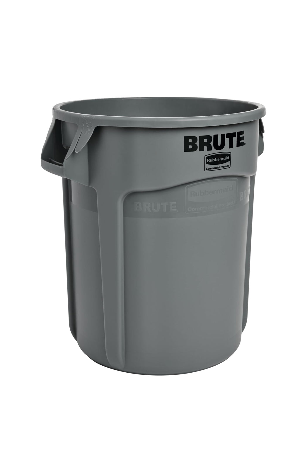 Rubbermaid Commercial Products BRUTE Heavy-Duty Round Trash/Garbage Can, 20-Gallon, Gray,Outdoor Waste Container for Landscapers/Construction/Restaurants/Back of House/Offices/Warehouses