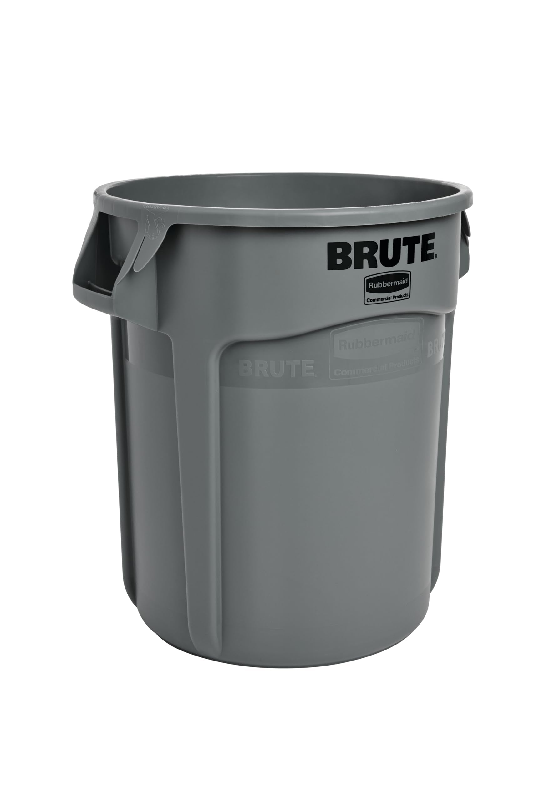 Rubbermaid Commercial Products BRUTE Heavy-Duty Round Trash/Garbage Can, 20-Gallon, Gray,Outdoor Waste Container for Landscapers/Construction/Restaurants/Back of House/Offices/Warehouses
