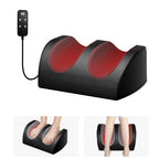 LINGTENG Foot Massager with Heat and Foot Massage, Electric Foot Massager with Cord Remote Control, Birthday Gifts for Mom and Dad (Black - Corded Electric)