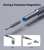 AXTH 50-in-1 Precision Screwdriver Set, Professional Magnetic Small Repair Tool Kit for Electronic Devices, Mini Screw Driver with Flat, Philips, Torx, Hex, Pentalobe, Triwing, Triangle and More