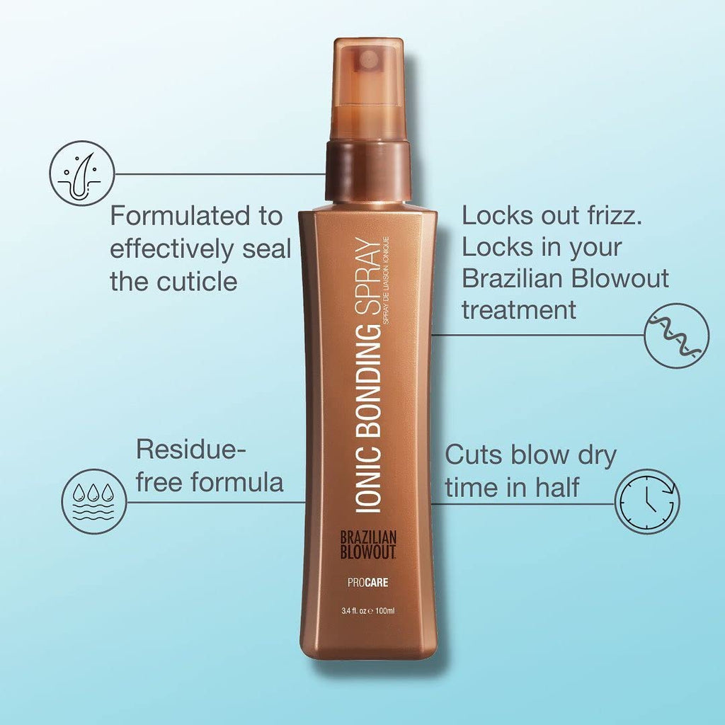 Brazilian Blowout Ionic Bonding Spray | Smoothing Aftercare | 3.4 oz