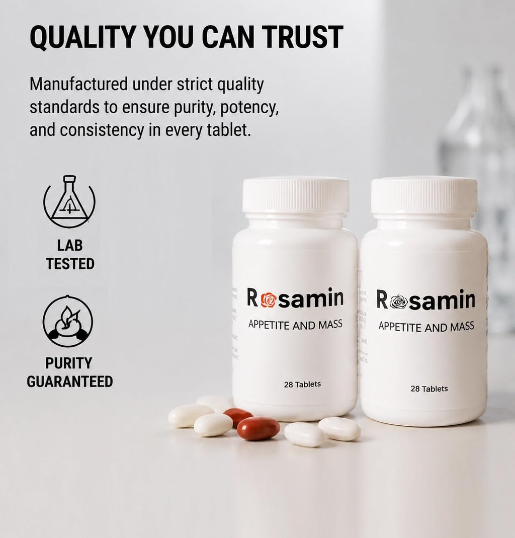 Rosamin Weight Gaining Pills (1Set(2Bottle))