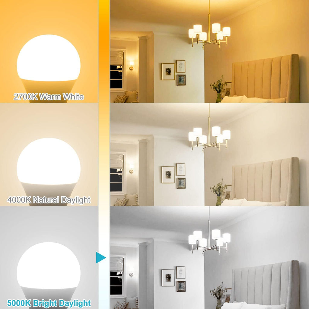 8 Pack E12 LED Ceiling Fan Light Bulbs 6W, 60W Equivalent 5000K Daylight