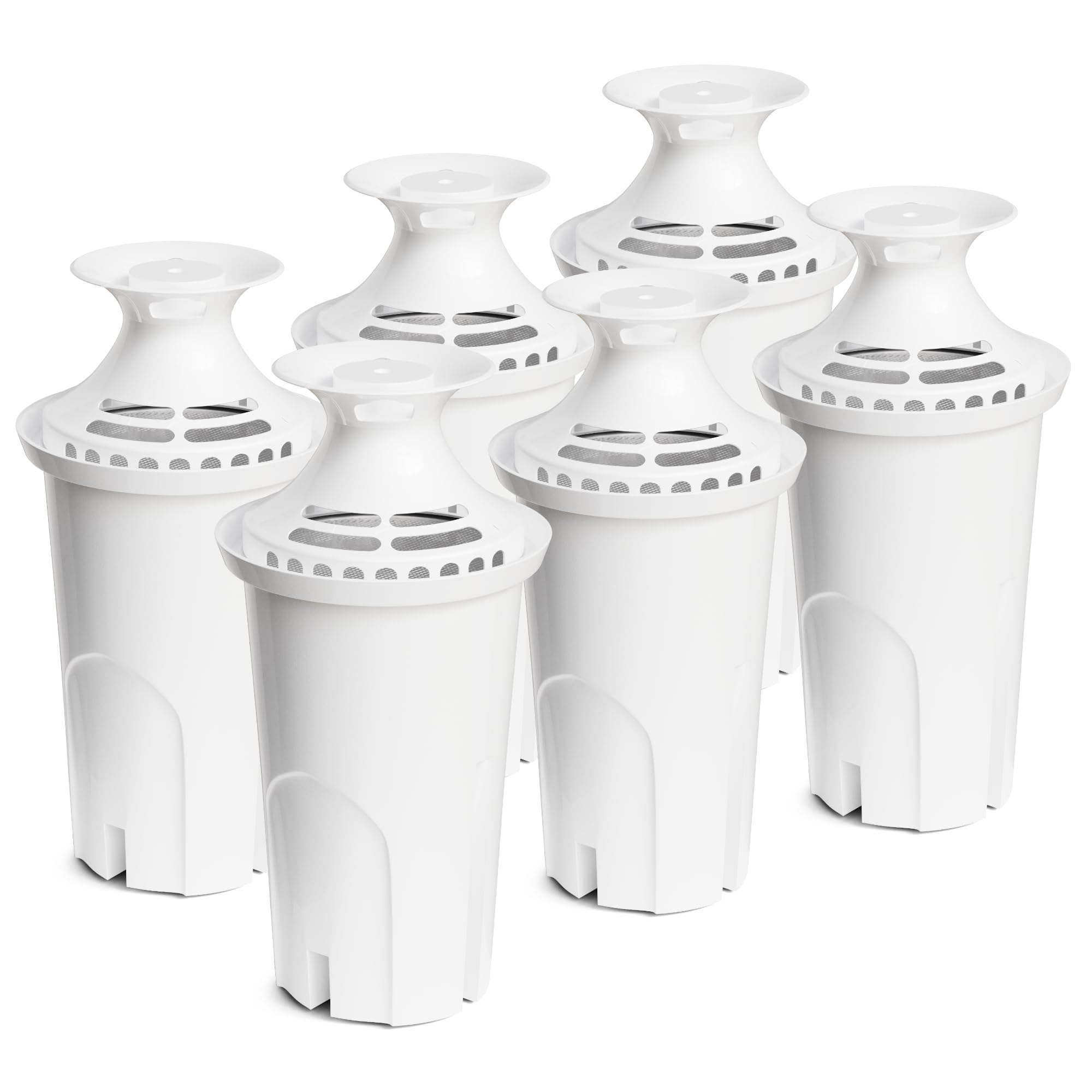 Water Filter Replacement Compatible with Brita Water Pitchers and Dispensers, by DESENRUIS for Classic 35557, OB03, Mavea 107007, Reduce Chlorine and Bad Taste, BPA free, Pack of 6