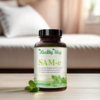 HealthyWayRx 500mg SAM-e Supplement - High Strength 500mg S-Adenosyl-L-Methionine Capsules for Brain Liver and Mood Support - Non-GMO High Absorption Same Supplement (180 Capsules)