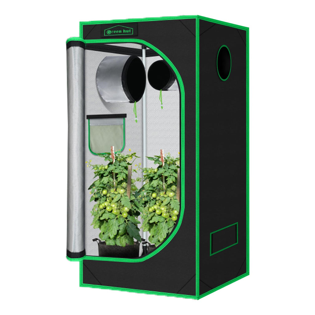 Green Hut 3x3 Grow Tent, 36"x36"x72" Hydroponics Growing Tent