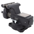 Yost HD650-C Heavy Duty 6-1/2 Inch Mechanics Work Bench Vise | Heavy Duty Woodworking & Metal Work Table with Secure Grip Swivel Base | 60,000 PSI Casting Iron Material with Extra-large Anvil Surface
