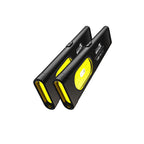 WARSUN T7 Rechargeable EDC Flashlight 2 Pack, Slim Pocket Flashlight with USB-C Charging, Clip & Magnetic Base, Lightweight Portable LED Work Light for Everyday Carry, Camping & Emergency