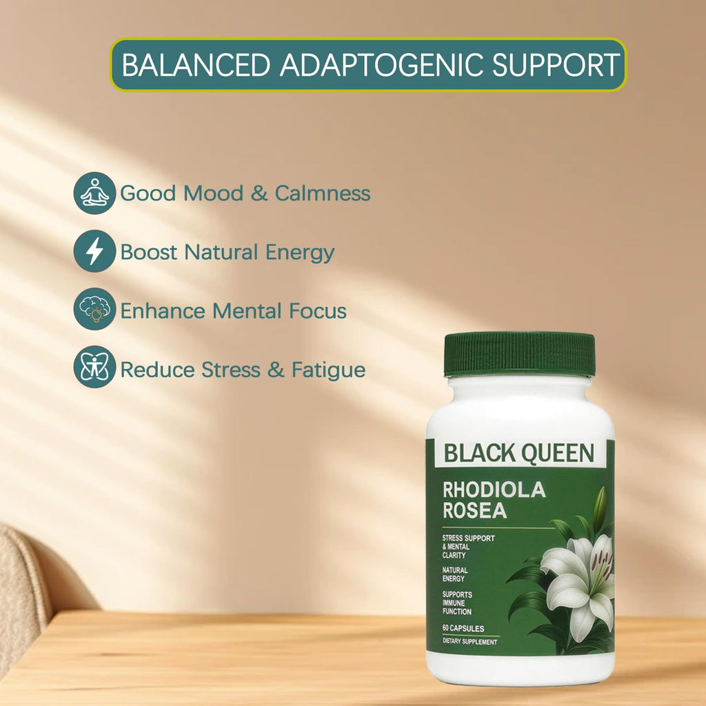 Nerve Savior Black Queen Rhodiola Rosea Capsules 500mg - 60 Capsules