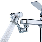 1080°Swivel Faucet Extender with Filter, Sink Water Faucet Aerator Extension in Brass, Swivel Robotic Arm Bathroom Faucet Extender, Rotating Extension with 2 Mode Splash