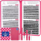 Lash Clusters - Lash Clusters Kit Lash Extension Kit with Lash Bond and Seal Cluster Eyelash Extensions Eyelash Clusters 20D30D40D50D-0.07D Lashes Clusters Eyelash Extension Kit DIY at Home Eyelashes