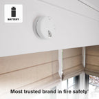 First Alert Combination Smoke & Carbon Monoxide Alarm, Battery Operated Detector with Test & Silence Button, SMCO100, 1-Pack,White