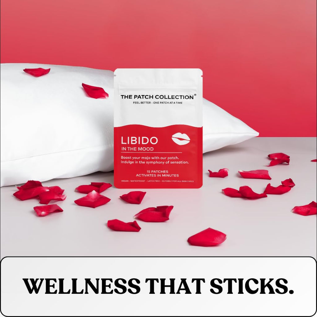 The Patch Collection® - High Potency Libido Patch | Ginseng, Tribulus Terrestris, L-Arginine, Fo-Ti | 100% Natural & Vegan, Latex Free (Pack of 15)
