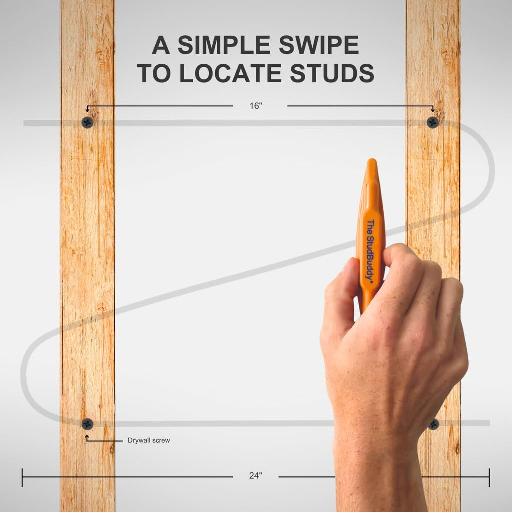 The Original StudBuddy® Magnetic Stud Finder - Made in The USA - Easy to Use Stud Finder - No Batteries Required - Powerful Magnet Stud Finder - for Drywall and Wood