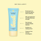 Bask Suncare SPF 40 Daily Invisible Gel Clear Face Sunscreen - Broad Spectrum Protection, Fragrance Free, Makeup Primer, Hydrating, Lightweight & Non-Greasy, Dermatologist Recommended, 1.7 fl oz