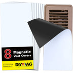 DIYMAG 8Pack Strong Magnetic Vent Covers, DecorativeVents Cover for Floor Standard Air Registers 5.5" x 12" for Floors Wall and Ceiling Register Homes and RV HVAC