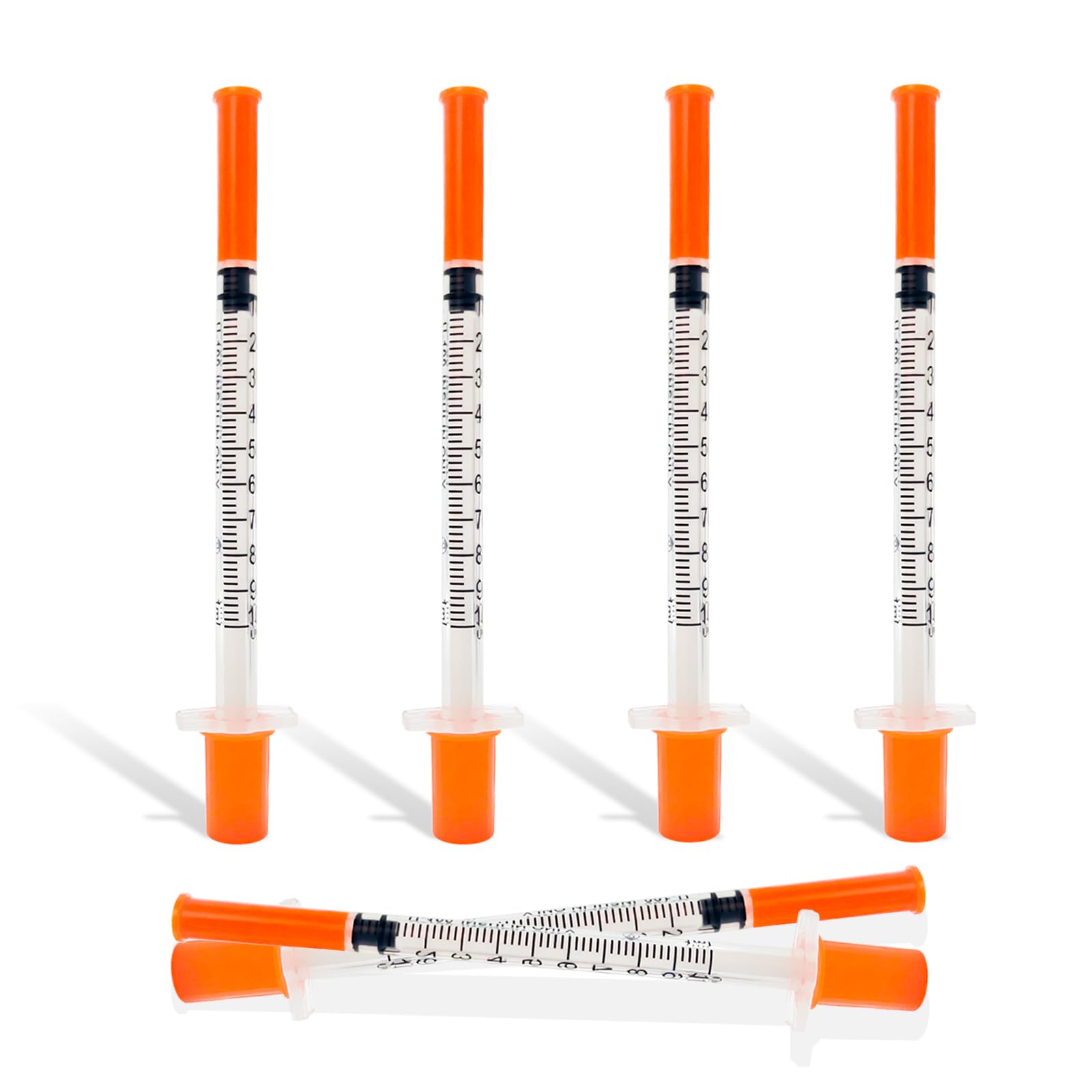 30 Pack U-100 1ml 31G 5/16 Inch (8mm) Syringes with Needle