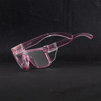 BINGKING ANSI Z87 UV400 Transition Photochromic Pink Safety Glases sunglasses for women (Clear pink (clear shield))
