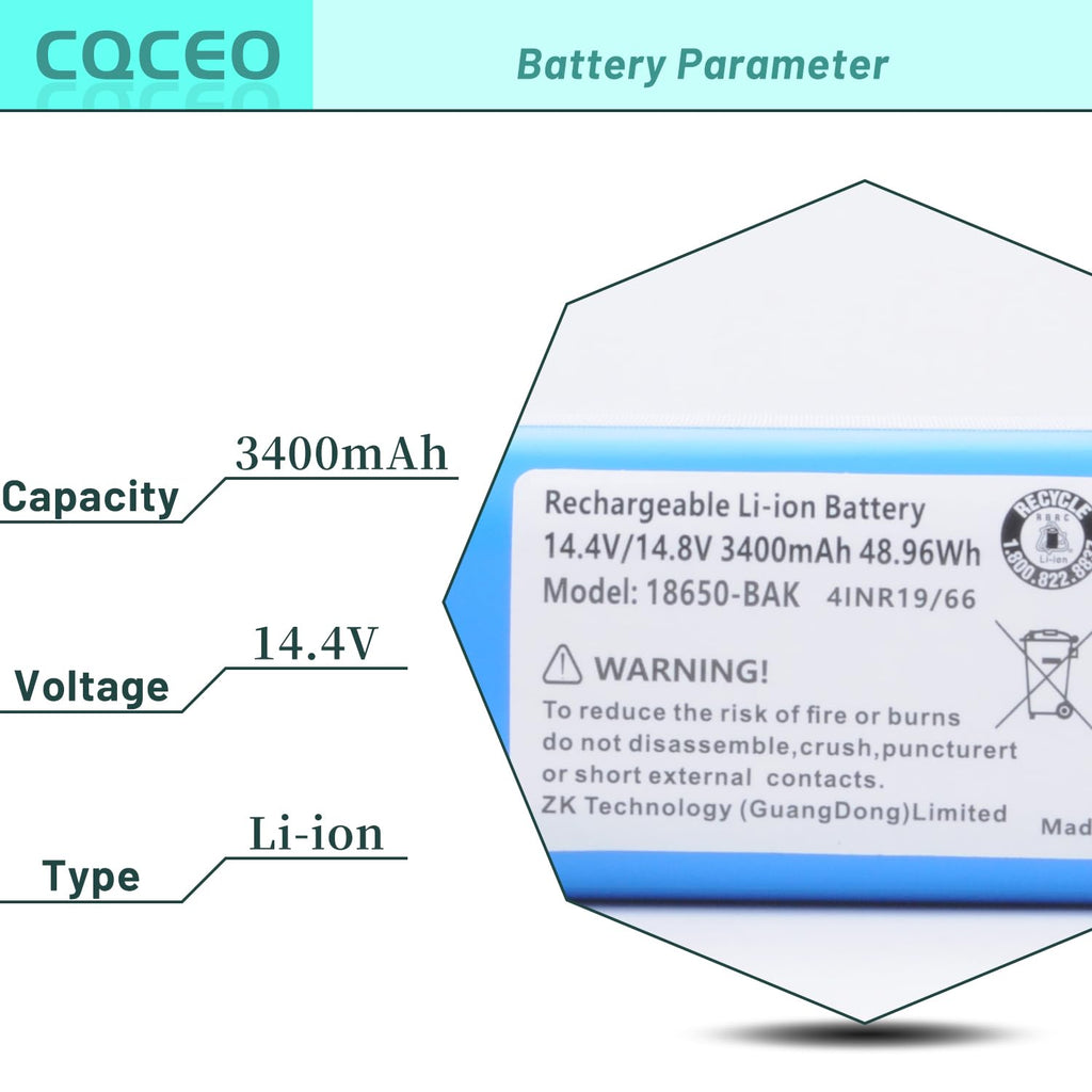 Vacuum Battery Replacement for ILIFE A4s, A4s pro, A6, A7, A8, A9, V7, V7S