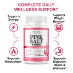 Pink Salt Trick Capsules - Original PinkSalt Trick Supplement for Weight, Energy & Metabolism - All Natural Advanced Support Formula Pills Reviews, 60 Capsules for 1 Month