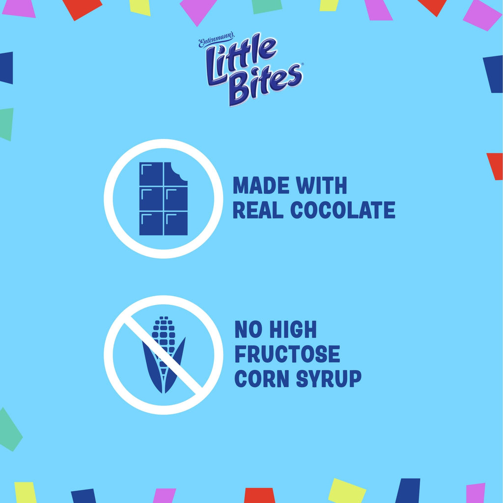 (Value Pack) Little Bites Fudge Brownies, 20 individual packs, (4 ct each), Real Chocolate Mini Muffins, 39 oz Multipack