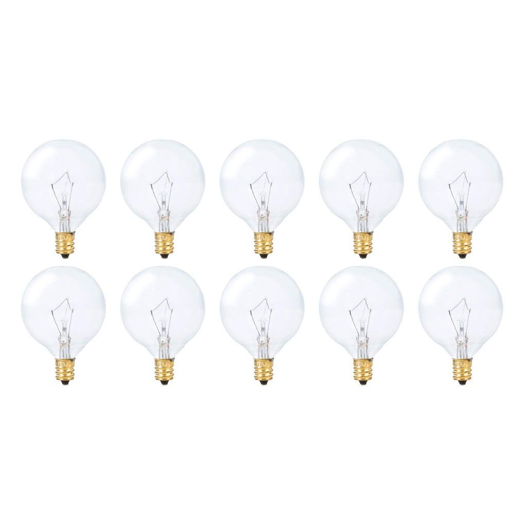 Simba Lighting Aromatic Wax Warmer Small Globe G16.5 25W E12 2700K, 10 Pack