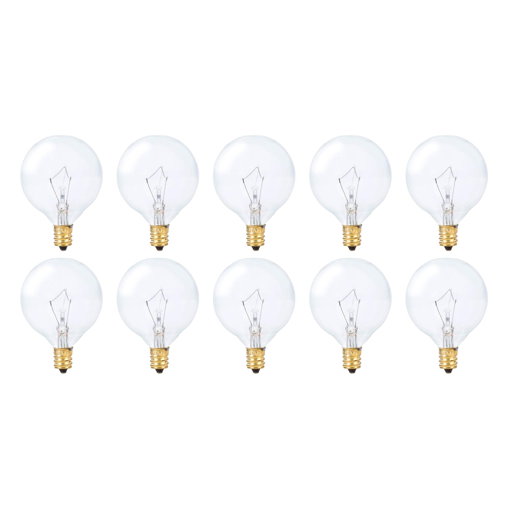 Simba Lighting Aromatic Wax Warmer Small Globe G16.5 25W E12 2700K, 10 Pack