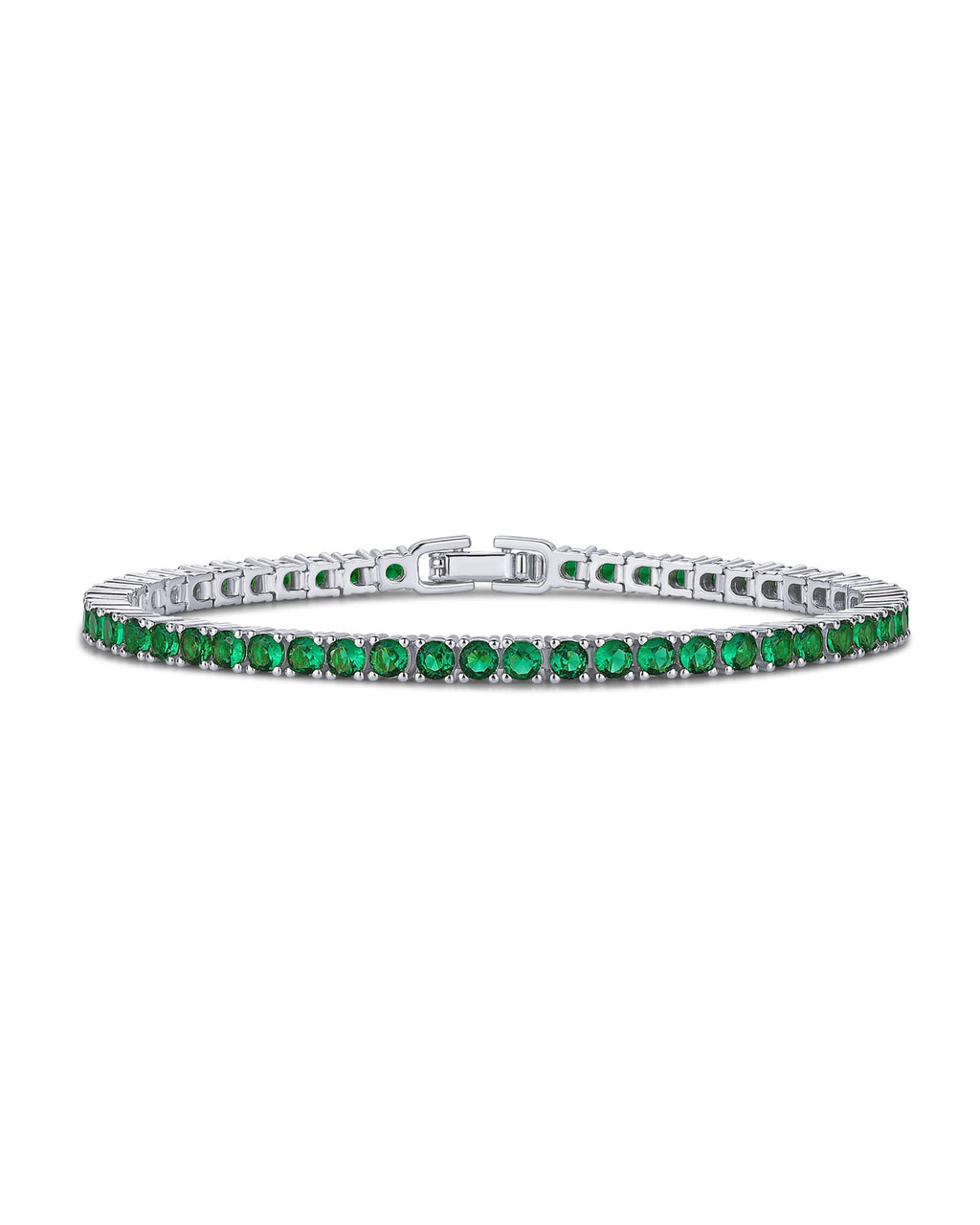 PAVOI CZ Wedding Bridal Tennis Bracelet for Women, White Gold, 6.5"