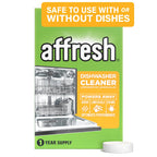 Affresh Dishwasher Cleaner, Helps Power Away Odor Causing Bacteria, Limescale, Mineral Deposits & Grime Inside Pump, Tub & Hoses, 12 Tablets, 1 Year Supply