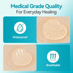Dimora Sacrum Foam Dressing Silicone Adhesive Border 7" x 7" (5 Packs)