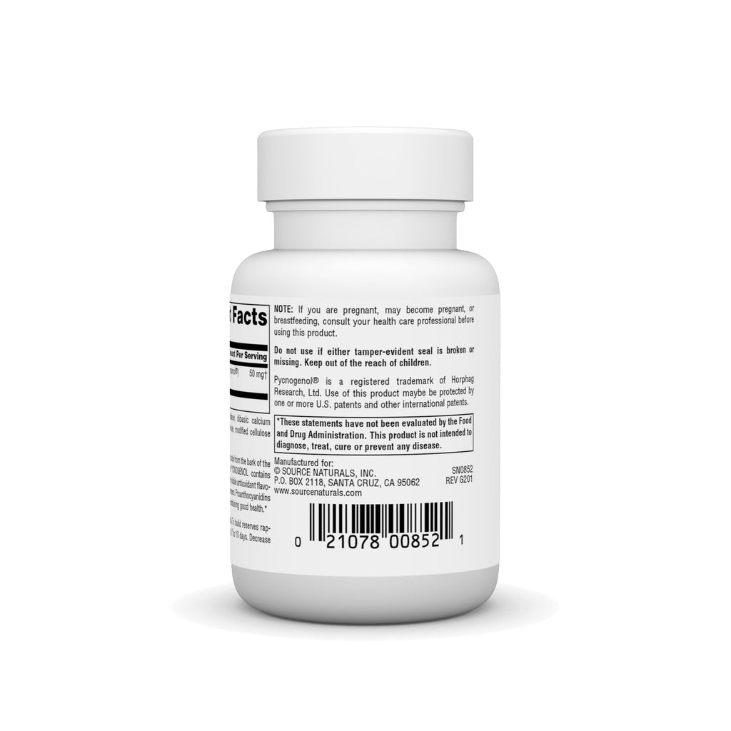 Source Naturals Pycnogenol 50 mg Proanthocyanidin Complex - 60 Tablets