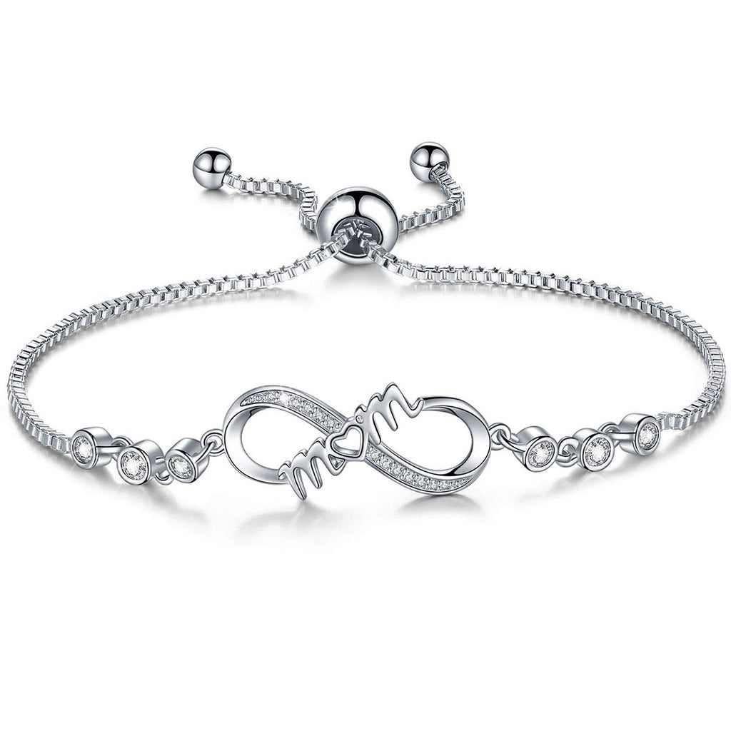 Desimtion Infinity Love Mom Bracelets for Women