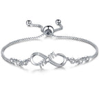 Desimtion Infinity Love Mom Bracelets for Women