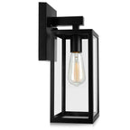 MAXvolador Outdoor Wall Lantern, Large Exterior Waterproof Wall Sconce Light Fixture, Black Anti-Rust Mount Lights Glass, E26 Porch Patio Lighting