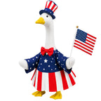 Spoilu 4th of July Porch Goose Outfit for 23 Inch Lawn Statue