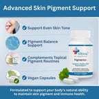 Vitilox Pigmenta+ Advanced, Skin Tone Support Supplement – 60 Tablets | 2 Months | Natural Vitiligo Skin Pigmentation Support | Reduce White Body Spots