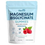 Magnesium Glycinate Gummies 400mg – High Absorption Chelated Magnesium for Sleep, Muscle & Nerve Support – Vegan Raspberry Flavor, 60 Gummies