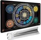 Board Game 14x24in MTG Playmat Compatible for OCG CCG RPG TCG Playmats (Five Elements)