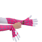 MARVEL Spider-Gwen Official Youth Zentai Halloween Costume - Hooded Spandex Jumpsuit with Printed Design and Pull On Spandex Mask (M)