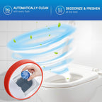 Vacplus Automatic Toilet Bowl Cleaner Tablets, Drop-In Tank Cleaner for Bathroom, Prevent Stains & Deodorize, Long-Lasting Cleaning Tabs, Easy-Use Freshener for Bowl & Tank, 50 Pack