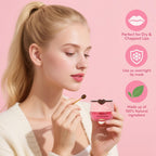 10 PCS Bee Lip Balm Honey Pot, Strawberry, Watermelon, Apple Lime, Cherry, Mint, Coconut, Aloe, Grapes & Peach Flavors, Honey Lip Balm Bulk, Moisturizing Lip Mask Overnight, Mothers Day Gifts