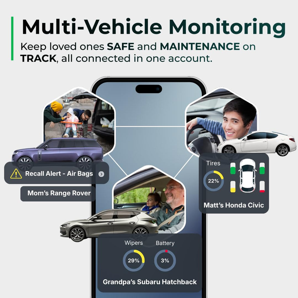 FIXD Bluetooth OBD2 Scanner for iPhone & Android - Diagnostic Scan Tool for Repairs and Car Buying - Check Engine Code Reader & Enhanced Codes - (1 Pack w/Free 14-Day FIXD Premium Bundle)