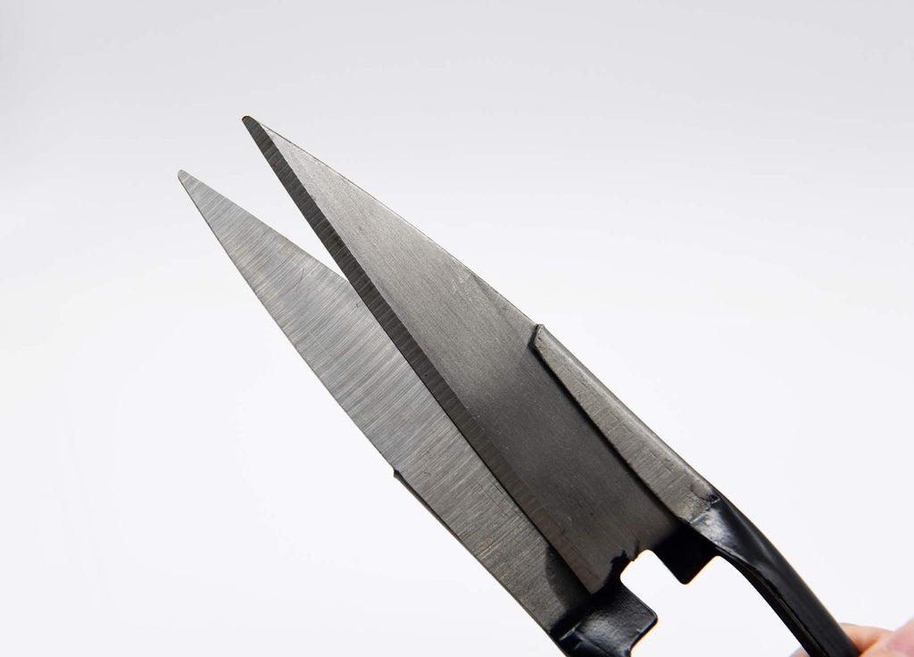 Sheep Shear Grass Shear Alpaca Shears R Shaped Design For Large Thick-Haired Animal Grooming (Black)