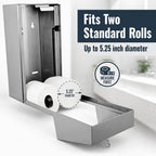 Stylever Commercial Toilet Paper Dispenser - Double Roll Holder